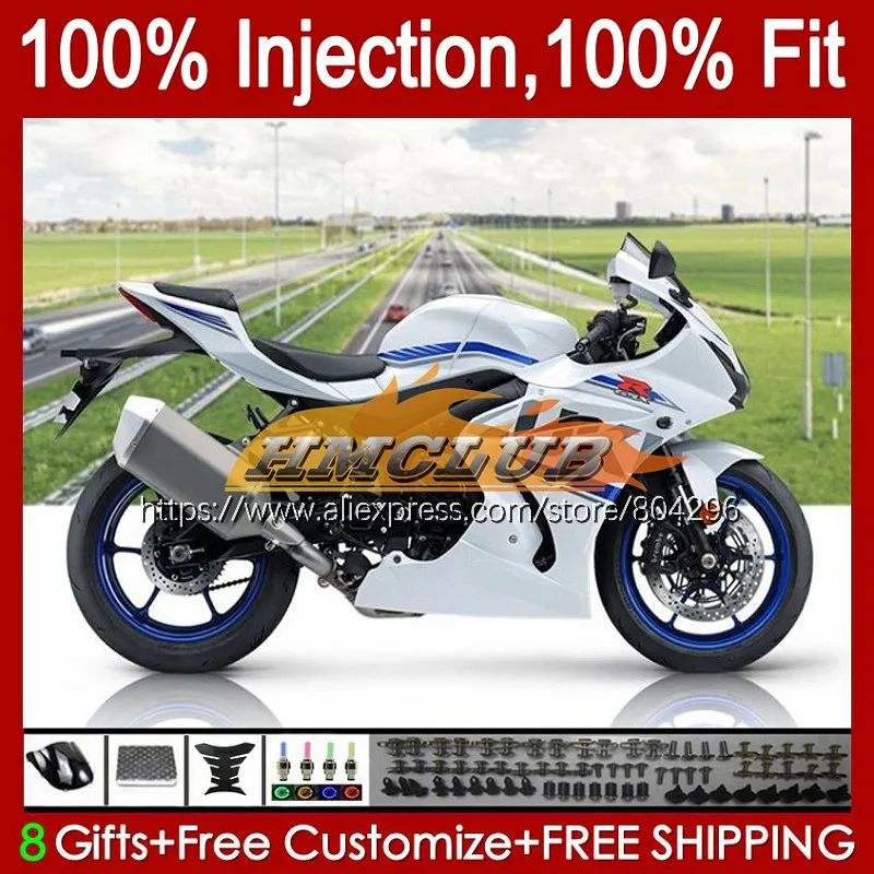 

Injection OEM For SUZUKI GSXR1000 GSXR 1000 L7 L8 47No.8 GSXR-1000 K17 17 18 19 GSX-R1000 Pearl White 2017 2018 2019 Fairings