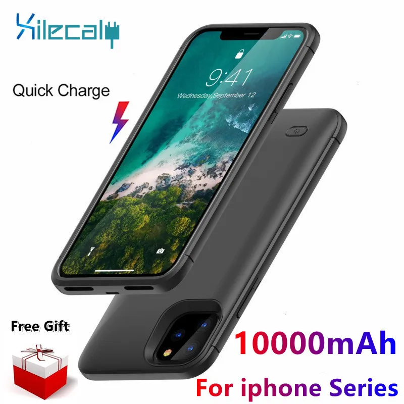 Чехол с зарядным устройством Xilecaly 10000 мАч для iPhone 7 8 Plus SE 2 зарядный чехол 11 12 Pro Max Xs