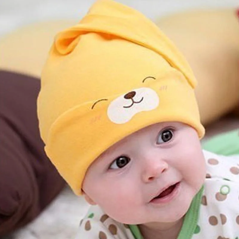 

Newborn Cute Mult-color Props Autumn Cartoon Baby Hat Caps Girls Boys Cotton Sleep Cap Kids Headwear Hats Kawaii Children Gifts
