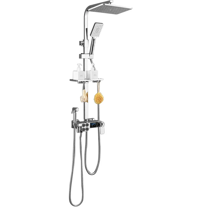 [Поставляется из: ru】ванная комната полностью медный черный душ двухрядная