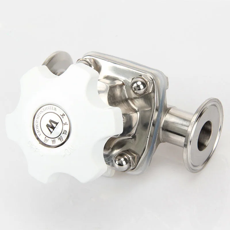 

51 мм 2 дюйма диафрагменный клапан из нержавеющей стали, санитарный фитинг, тройной зажим, зажимное кольцо SUS316