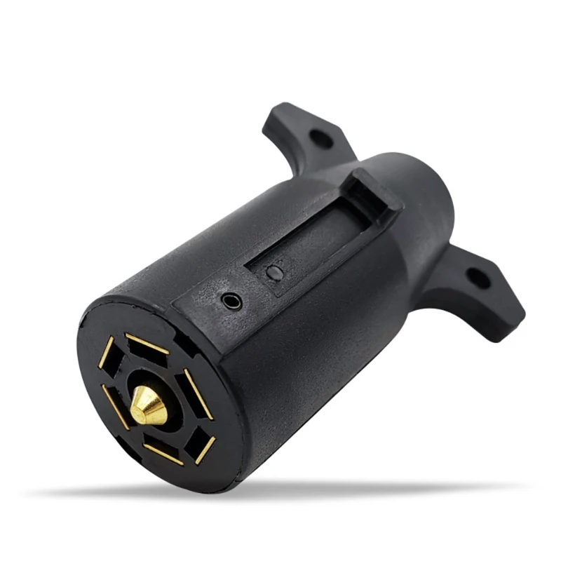 

American Standard 12V 7Pin Towing Car RV Trailer Side Replacement Plug Waterproof Socket Adapter Wiring Connector