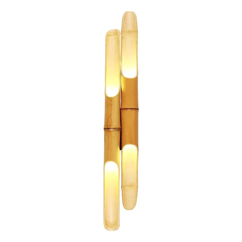 

Creative Pastoral Wall Lamp Dining Room Bedroom Living Room Modern Minimalist Led Bamboo Wood Staircase Aisle Decorative