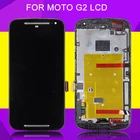HH продвижение для Moto G2 Lcd сенсорный экран XT1063 XT1064 XT1068 XT1069 дисплей дигитайзер сборка для MotoRola G + 1 G2 Lcd + рамка