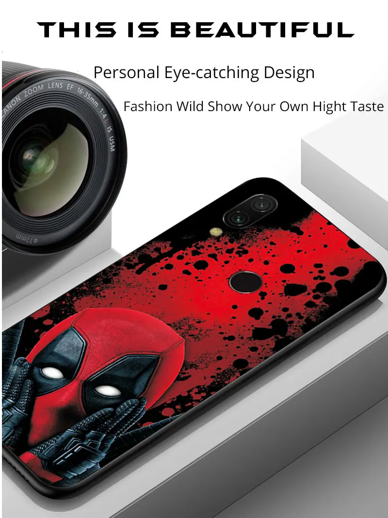 Для Xiaomi Redmi 7 7A чехол Marvel Deadpool черный ТПУ чехол для телефона для Redmi 6 6A 8 8A чехол Redmi 5A 5 Plus чехол Железный человек Redmi 4X