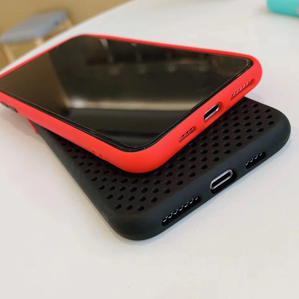 Защитный чехол для телефона с отверстием отвода тепла камеры iPhone 11 Pro Max XR X XS 7 8 6 Plus