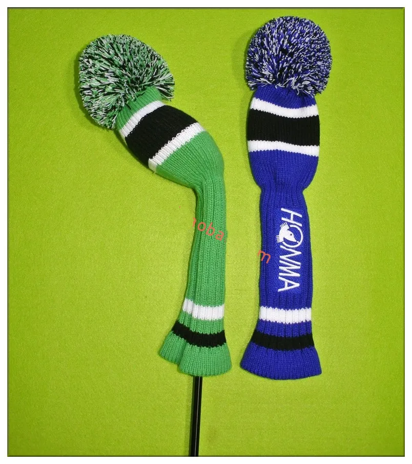 

Golf Headcover PomPom Knitted Club Cover for HM Driver Fairways