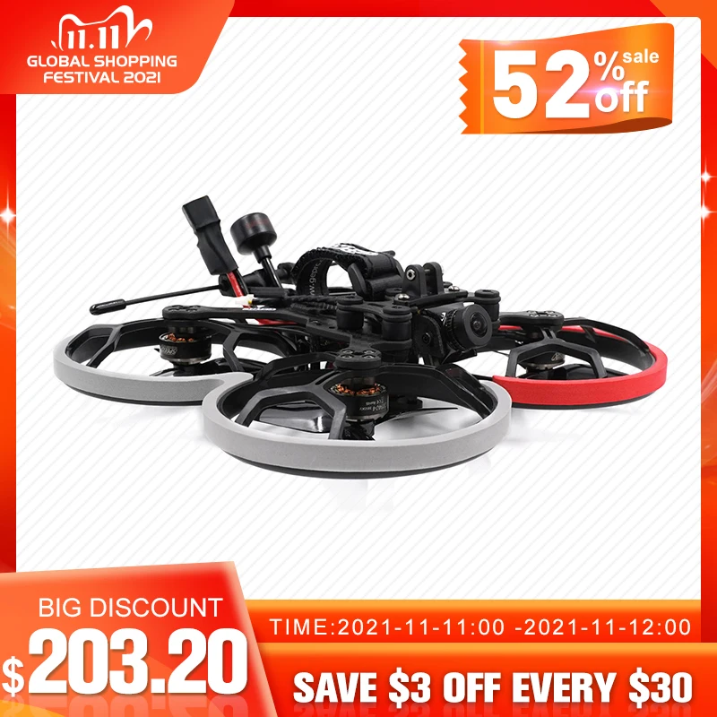 

GEPRC CineLog30 Analog Caddx Ratel2 GEP-F411-35A GR1404-3850KV Motor FPV Racing RC Quadcopter Mini Drone Profesional PNP/BNF