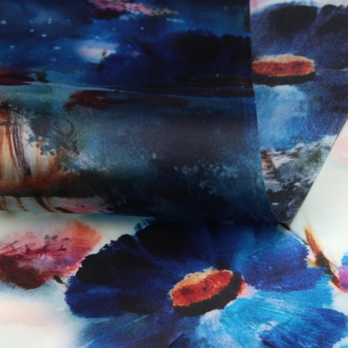 

135 cm wide silk organza fabric satin 14 mm natural silk fabric printed crisp dress organza satin fabric wholesale silk cloth