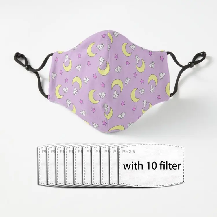 Модная маска для рта Good Night пылезащитные дышащие моющиеся маски лица зимняя