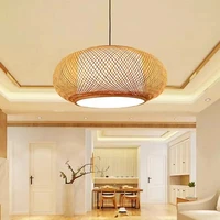 100 hand woven bamboo round chandelier suitable for hotel garden dining room study living room lighting manual round lamp