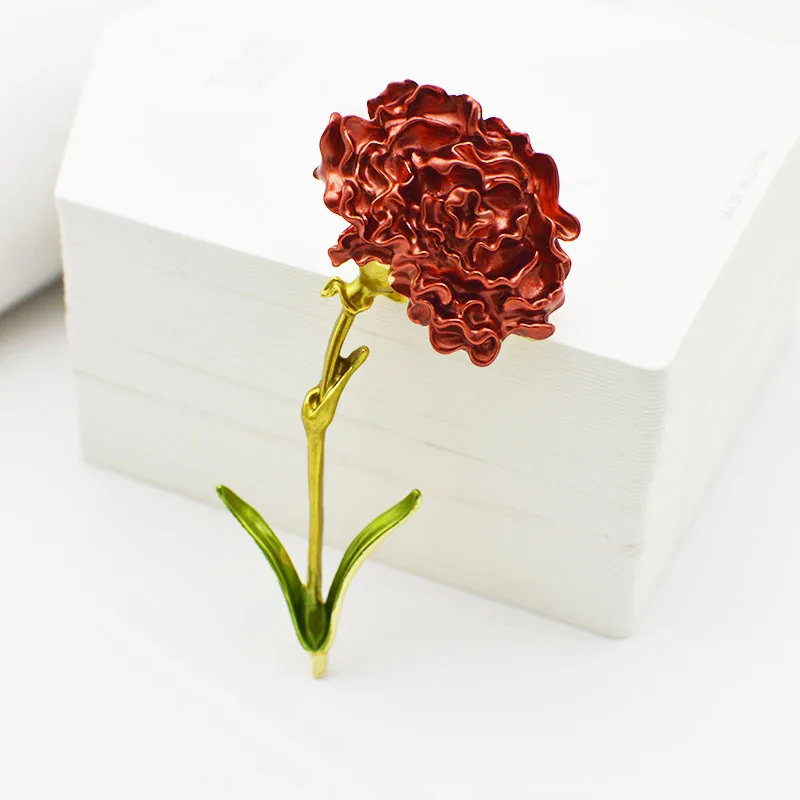 Новинка модные броши в форме гвоздики подарки для женщин эмалированная булавка