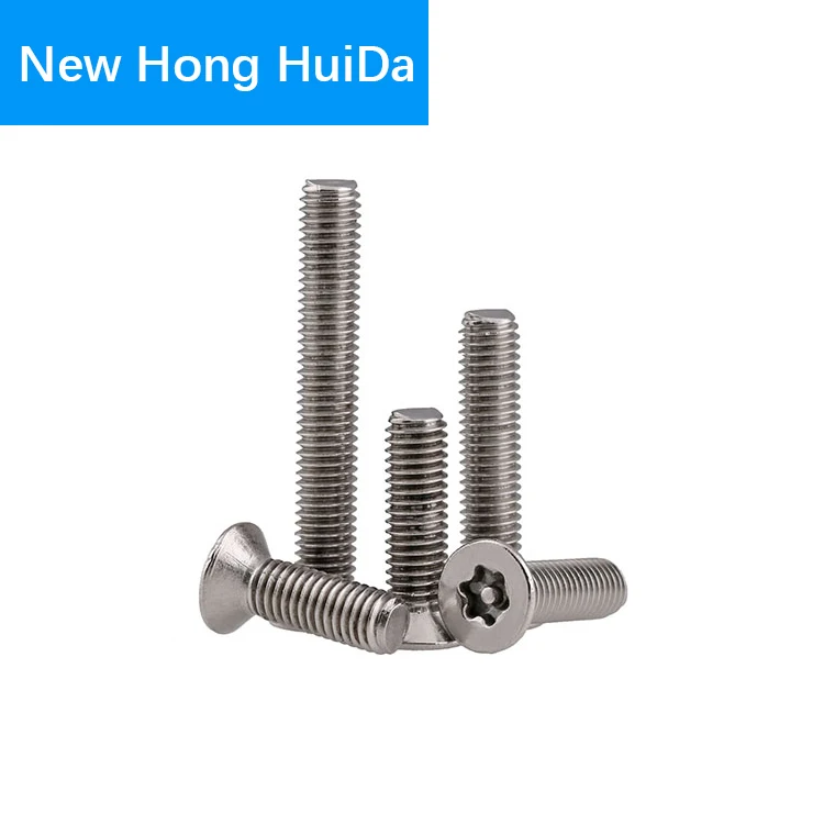 304 нержавеющая сталь шесть лепестков Torx с плоской головкой булавкой для защиты от