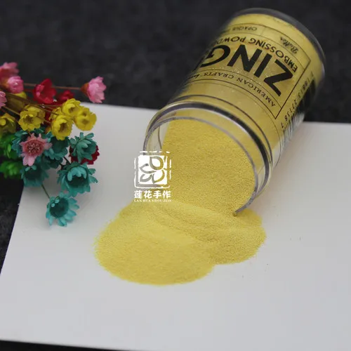 Cream yellow Металлический рельефный порошок для теснения Скрапбукинг поздравительная открытка материал тисненый порошок DIY металлический лак золотой материал - Цвет: Cream yellow