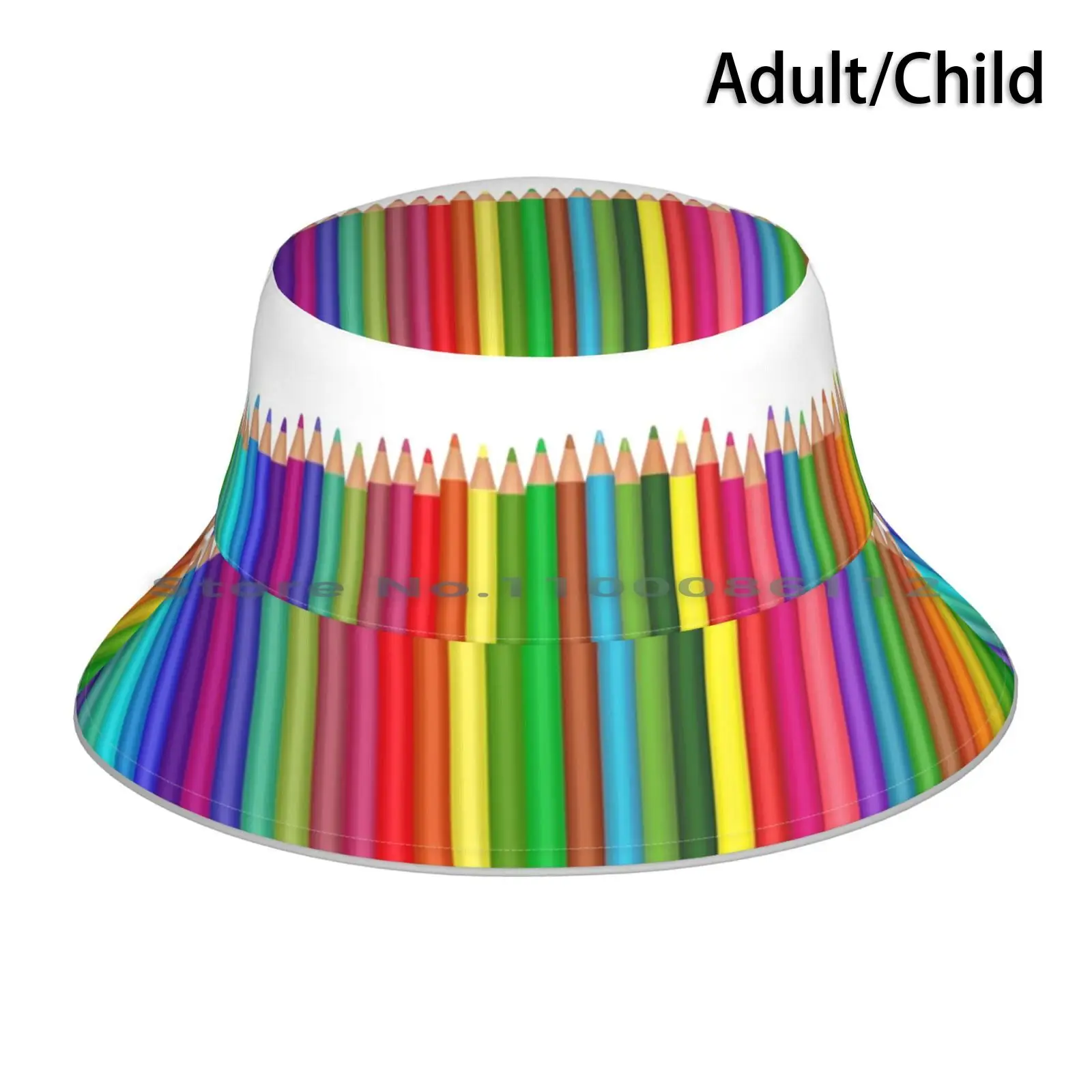 S. Bucket Hat Sun Cap Coloured Pencils Crayons Crayola Colou