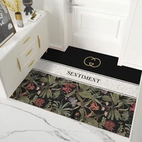retro american style doormat carpet anti slip pvc silk loop door mat nordic customized kitchen mat livingroom bath door mat rugs