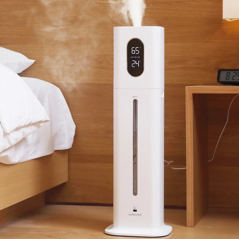 

Floor-Mounted Air Humidifier Household Mute Bedroom Pregnant Women Babies Big Spurt Fog Capacity Water Aromatherapy Purification