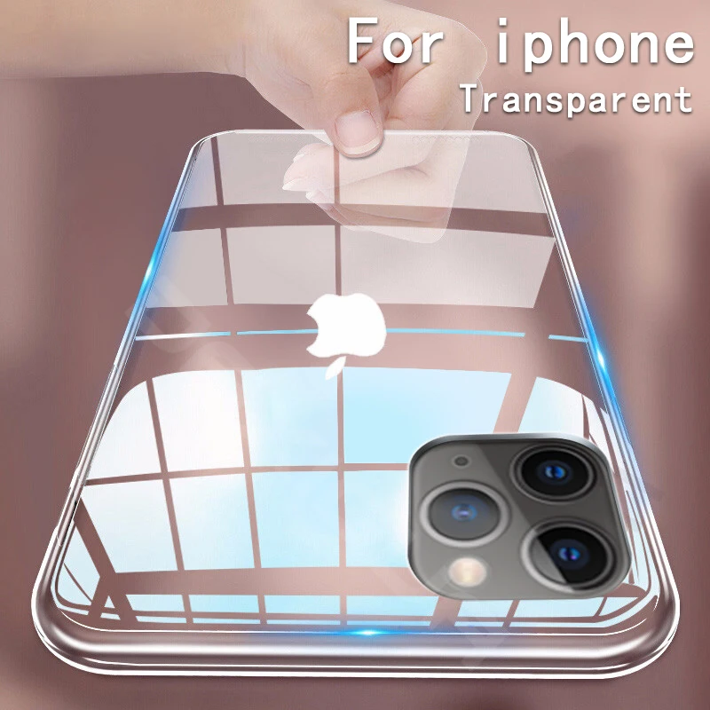 

Suitable for iPhone 13/12 Pro 12 Mini 7 8 Plus XS 11 Thin Soft Transparent Mobile Phone Case Protective Shell