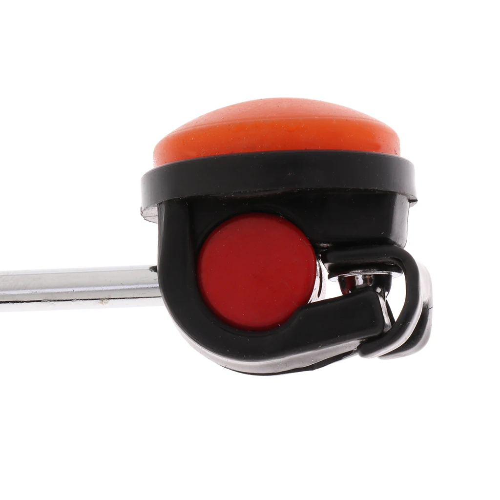 

Прочная металлическая ударная установка, 2 шт., Педальный молоток, оранжевые, синие перкуссионные детали