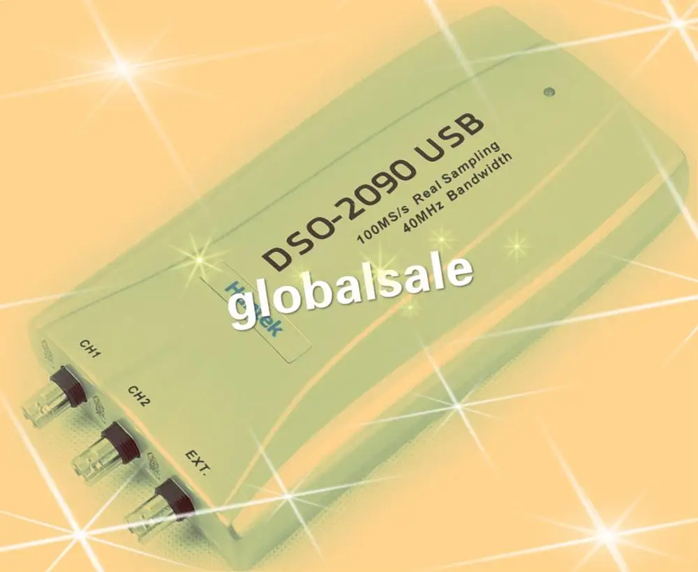 Цифровой осциллограф Hantek DSO2090 PC USB 100 мс/с 2CH 40 МГц бесплатная доставка DSO 2090|pc usb digital