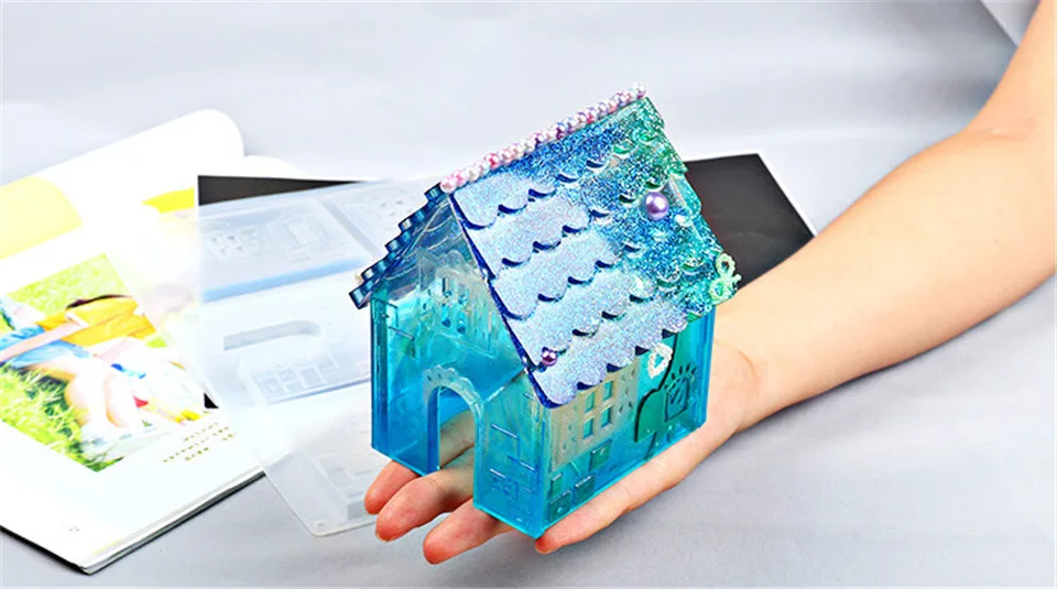 2 шт Новые креативные DIY Силиконовые Формы Рождественский домик, форма для помадки DIY Инструменты для выпечки конфеты печенье Декор шоколадом форма для торта