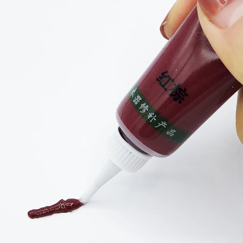 Красно коричневая краска для удаления царапин на мебели 18 г|Краска картин по