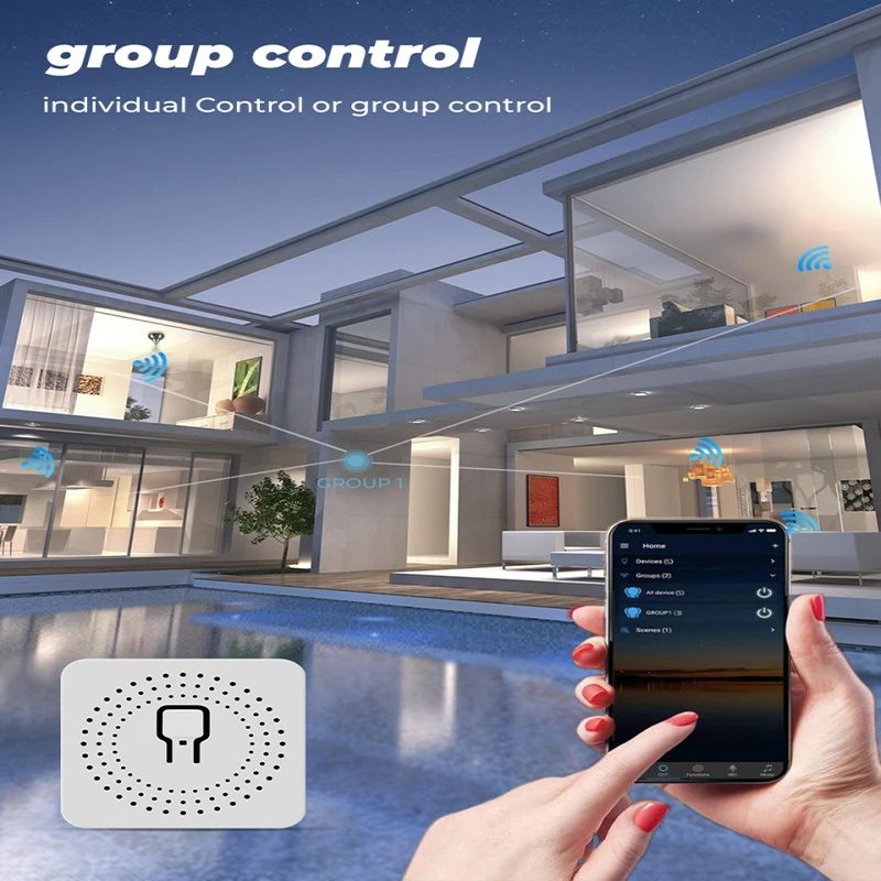 Мини-переключатель Smart Wifi сделай сам 16 А с поддержкой двухстороннего управления