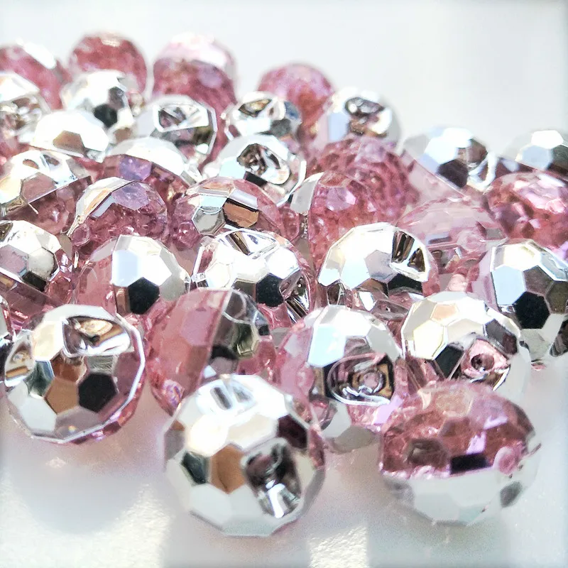 HL 40 шт розовый цвет круглые акриловые кнопки швейные принадлежности для одежды