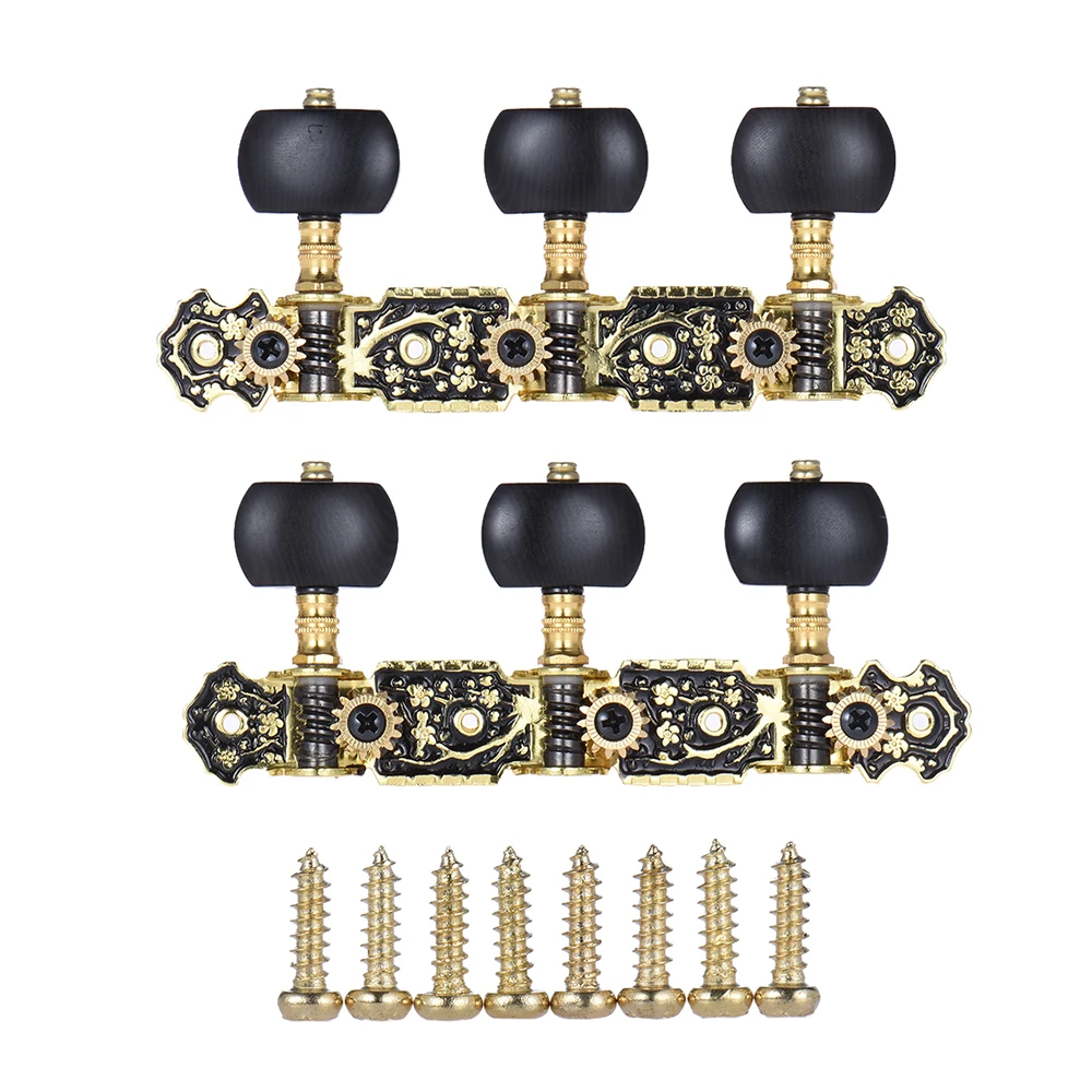 Alice AOS-020HV1P 2pcs(L&ampR) Acoustic Classical Guitar Tuning Keys Pegs String Tuners 3+3 Machine Heads (Short) | Спорт и