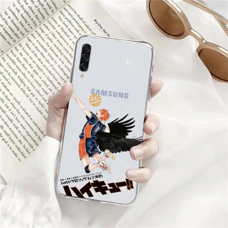 

Anime volleyball boy Haikyuu Phone Case Transparent for Samsung A71 S9 10 20 HUAWEI p30 40 honor 10i 8x xiaomi note 8 Pro 10t 11