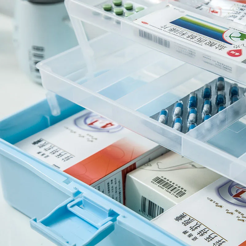 3 слоя Домашний медицинский ящик отделение для хранения Организатор 31 5*17*15 см