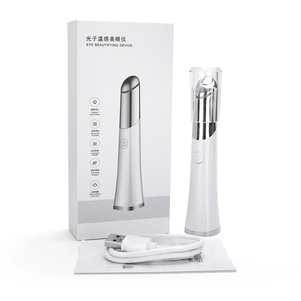 

Electric Eye Massage Pen Photon Temperature Sensitive Eye Instrument Wrinkle Eye Pouch Dark Circles Ionic Vibration Massager