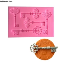 3d key pendant mold craft diy vintage jewelry making mould tool handmade silicone resin