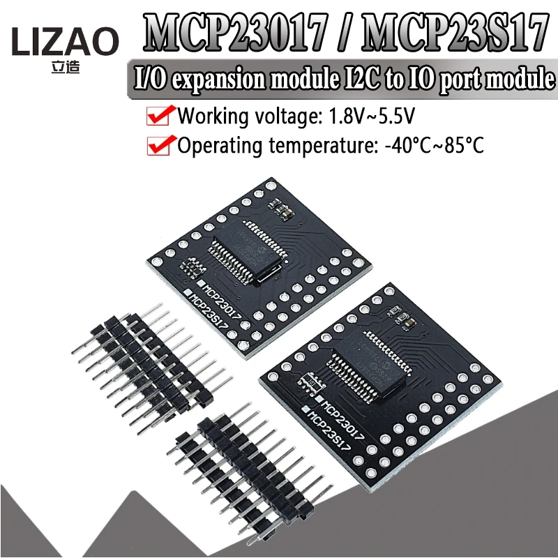 MCP23017 модуль последовательного интерфейса IIC I2C SPI MCP23S17 двунаправленный 16-битный