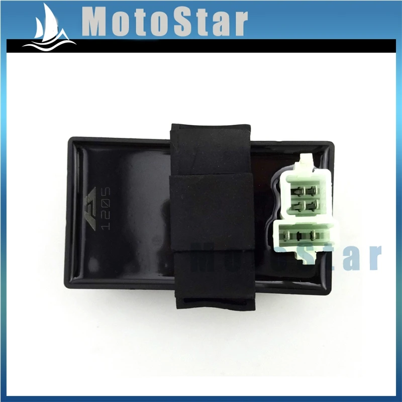 С источником питания от постоянного тока 6 Контакт CDI Коробка зажигания для 50cc 70cc