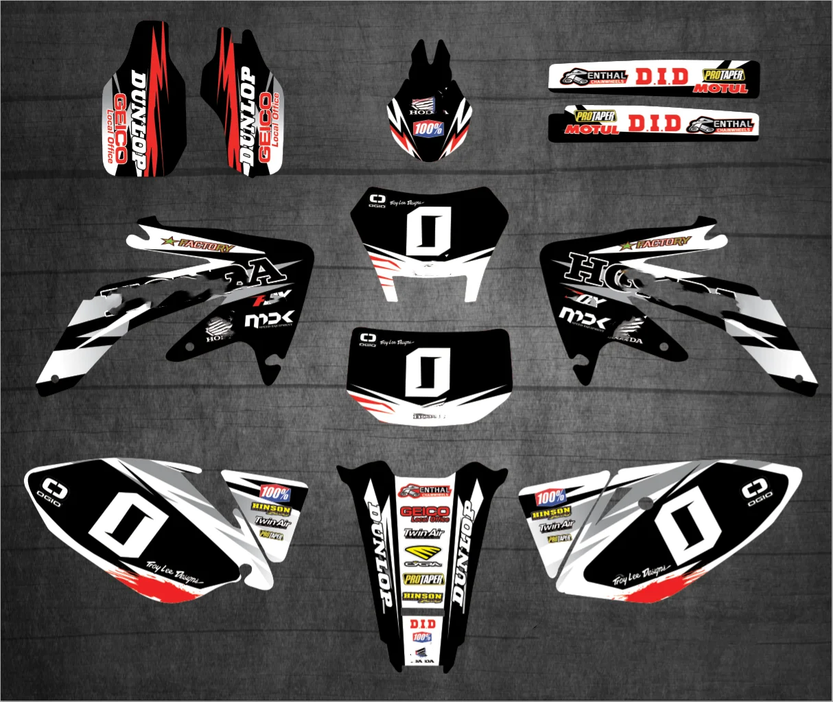 

3M Motorcycle Team Graphic & Backgrounds Decal Sticker Kits for HONDA CRF450X CRF 450X 2014 2013 2012 2011 2010 2009 2008-2005