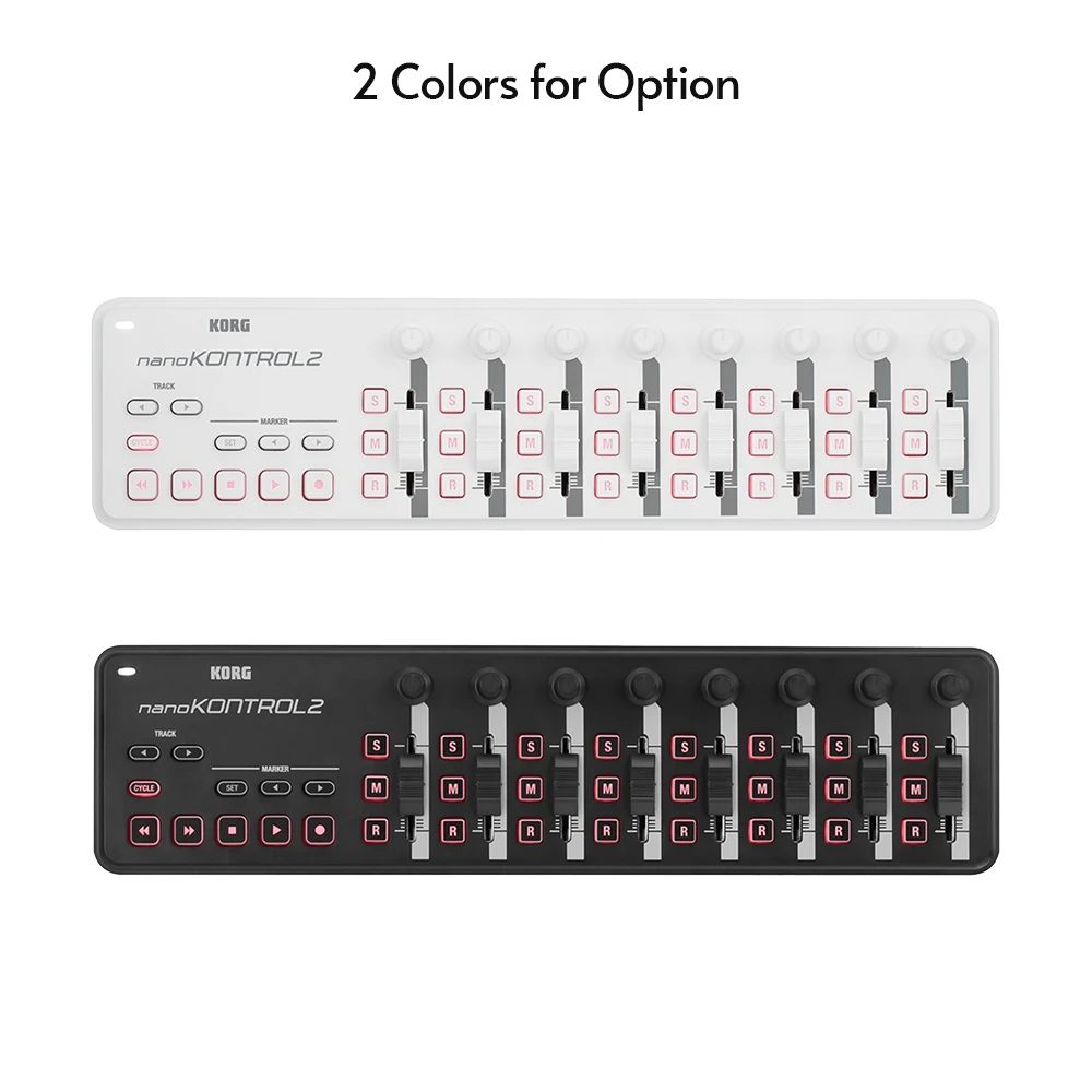 

KORG MIDI nano KONTROL2 Slim-Line USB MIDI Keboard Controller Portable MIDI Control Surface with USB Cable