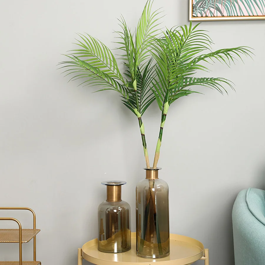 Искусственные растения из дерева 90 см пластиковые ветки тропические