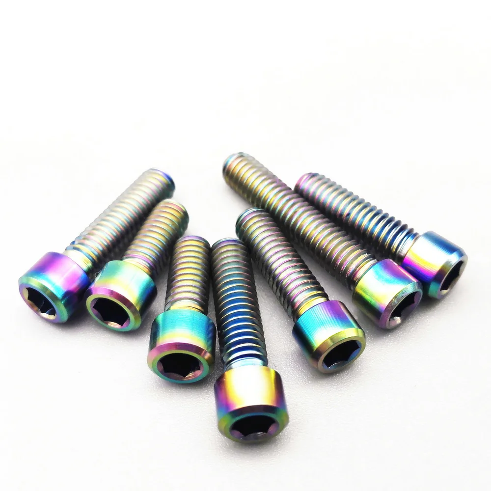 

Титановый болт M4 x10/13,5/15/20/25 мм передний/задний H/L переключатель передач для большого пальца Ti Болт с шестигранной головкой Ti винты Ti крепеж 1 ...