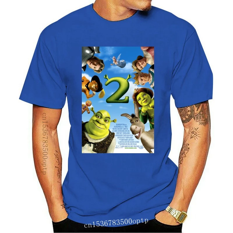 

New 2021 Shrek 2 Comedy Classic Movie Poster Men'S T-Shirt Size S-2Xl Latest 2021 Style Tee Shirt