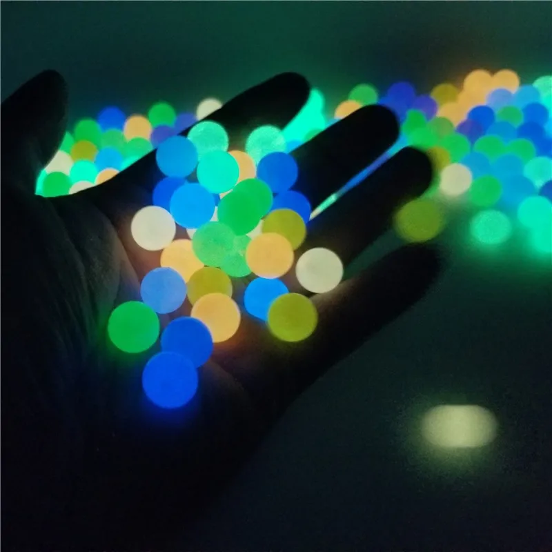 

6-8-10-12mm 14 Color Glow In The Dark Loose Bead Woman Men Luminous Beads Necklace Jewelry Making DIY Acrylic Beads Hole 1.8-2mm