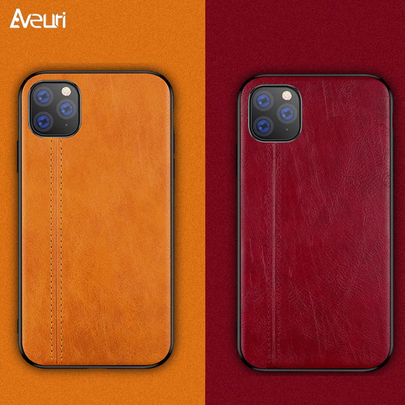 Роскошный чехол из искусственной кожи для iPhone 11 Pro Max силиконовый 7 8 Plus X XR XS 11Pro