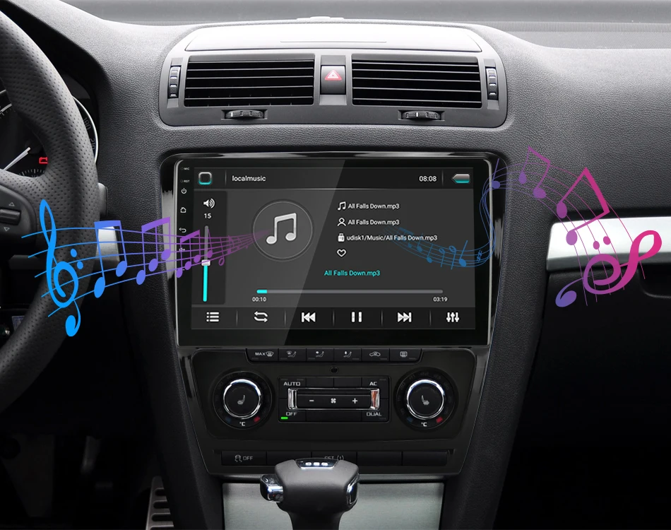 Jansite Android Автомобильная магнитола для Skoda Octavia 2 A5 2008-2013 gps навигация 4G сеть wifi Аудио плеер 2 din радио тюнер
