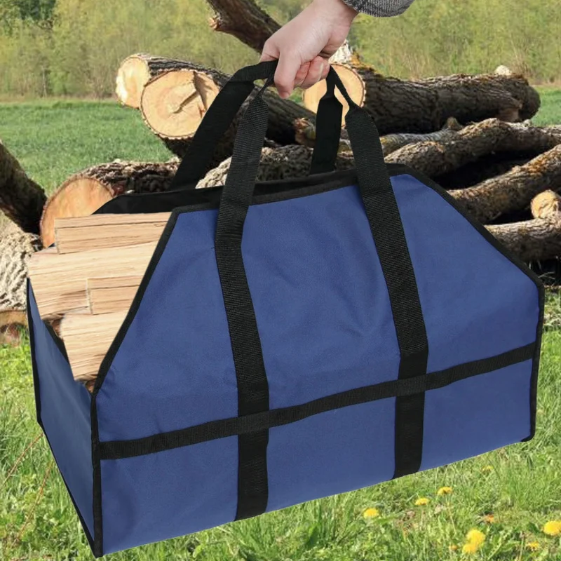 

Waterproof Large Capacity Firewood Bag Durable Canvas Match Carrier Storage Tote Bag Camping Picnic Outdoor