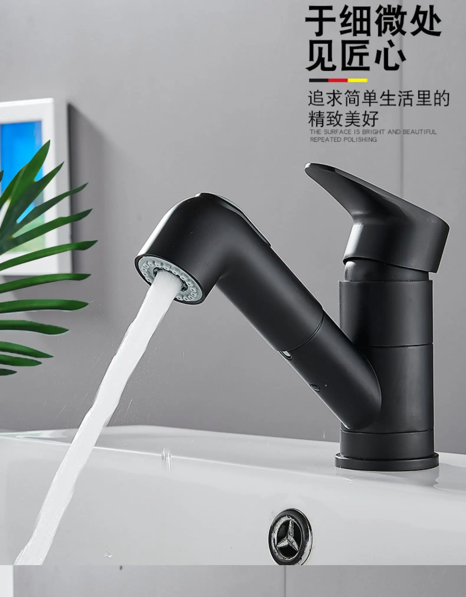 

Knobs Wash Basin Faucet Extender Shower Black Bathtub Faucets Sink Chrome Bathroom Torneira Banheiro Home Improvement EA6TPL