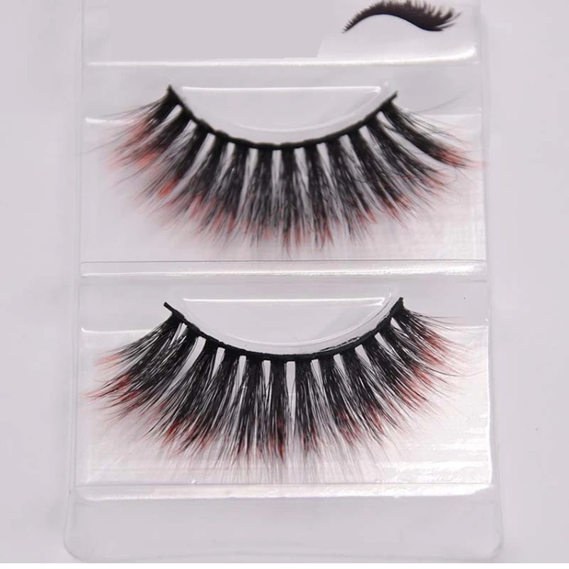 1 пара 8D норковые накладные ресницы полный объем толстые Wispies крестообразные