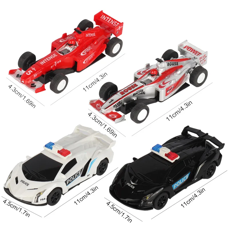 Coche de carreras de Carrera Go Scalextric, 1 43 piezas, juguete de polic&iacute;a F1, regalo para ni&ntilde;os-1