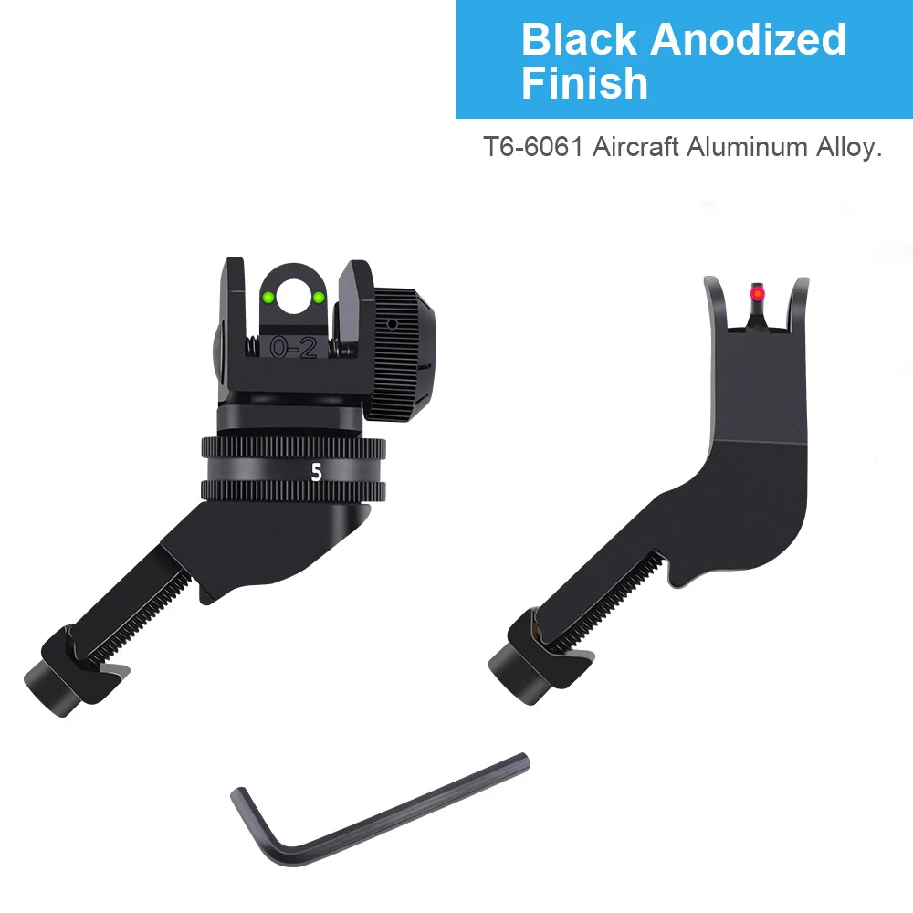 

Механический прицел, 45 градусов, механический прицел, волоконно-оптический прицел, складной прицел