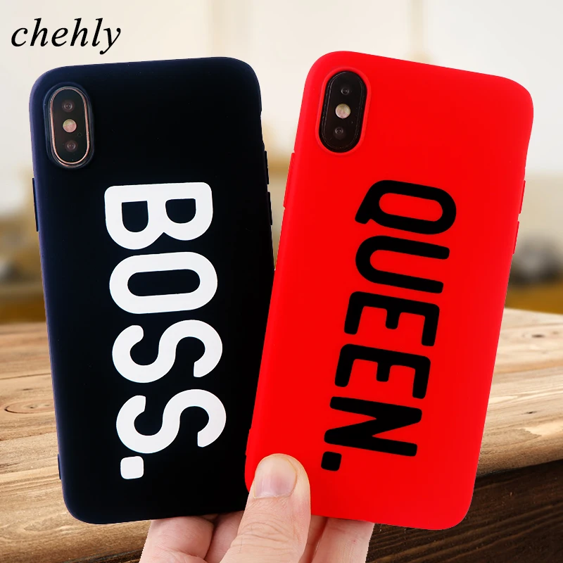 Модный чехол для телефона iPhone 6S 7 8 11 Plus Pro X XS Max XR Boss And queen s Sofe силиконовые