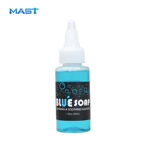 Мыло для татуировки, 1 унция, бутылка, очищающая вода, трафарет для мытья кожи, синее мыло, татуировка после ухода